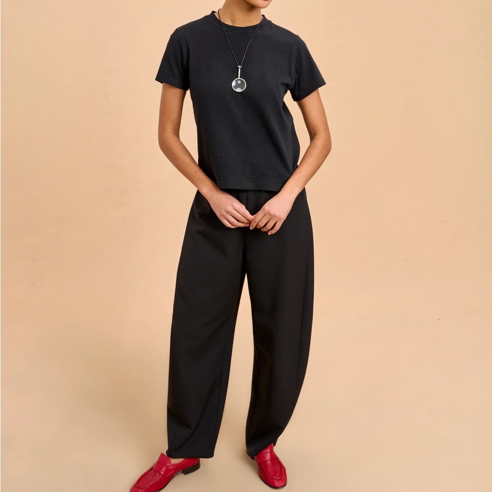 La Ligne Barrel Colby Pant in black size small.